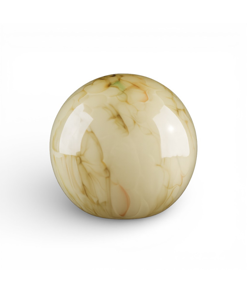 150mm Art Deco Marbled Globe Shade | 80mm Fitter Hole | Gloss or